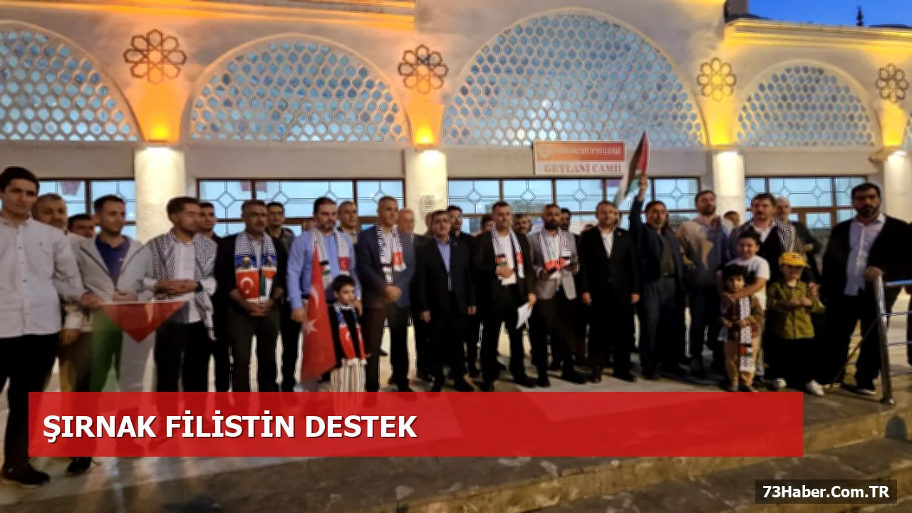 Şırnak’ta Filistin’e Destek Yürüyüşü: İşgalin Sona Ermesi Bekleniyor