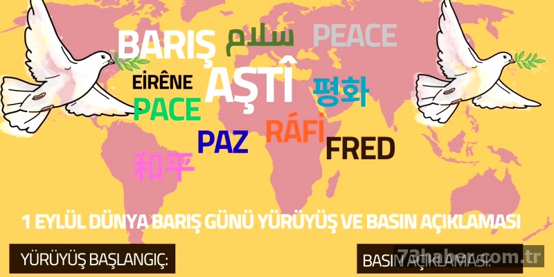 Şırnak'tan Barış Çığlığı: 1 Eylül'de Etkinlikler Var