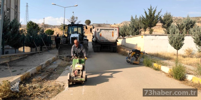 Şırnak Belediyesi Okullar Bölgesini Asfaltla Güzelleştiriyor
