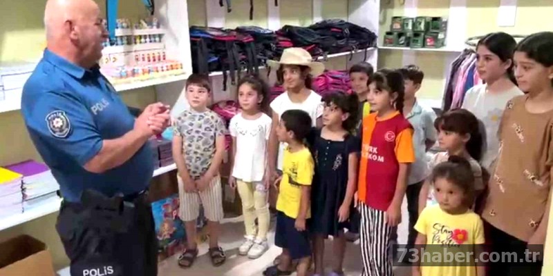 Polisten anlamlı proje: 300 öğrenciye kırtasiye desteği