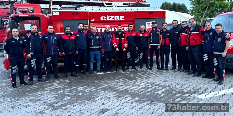 Cizre İtfaiyesi'nden 8 Aylık Kurtarma Raporu