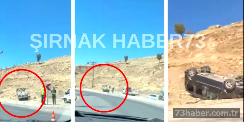 Şırnak'tan Kaza Haberi: Kontrolden Çıkan Araç Bariyerlere Çarptı.