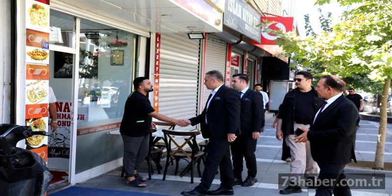 Şırnak Emniyet Müdürü, Silopi'de vatandaşlarla bir araya geldi.