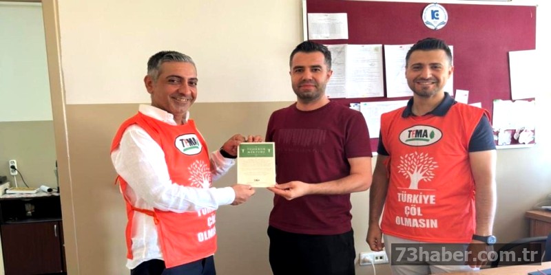 TEMA'dan Şırnak Lisesine Anlamlı Teşekkür