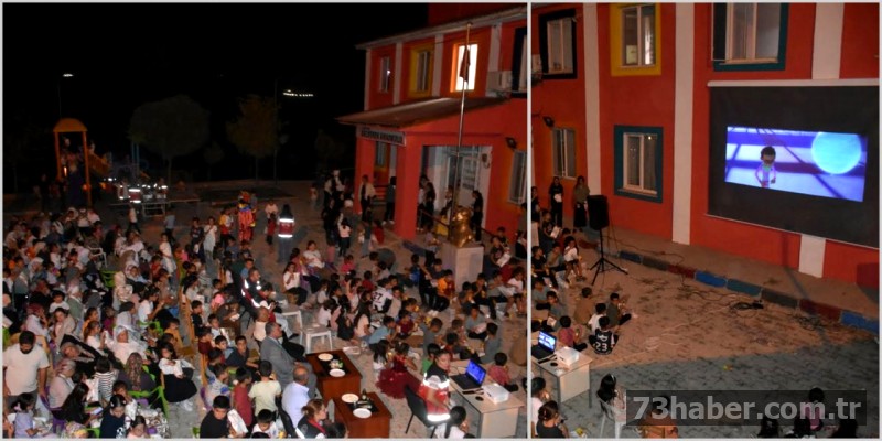 Şırnaklı Miniklerin Yüzü Sinemayla Güldü