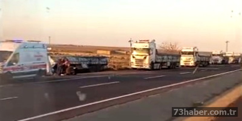 Cizre ile Nusaybin Arasında Trafik Kazası: Bir Tırın Devrilmesi Sonucu 2 Kişi Yaralandı