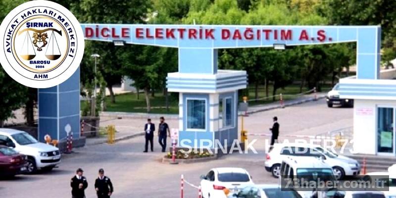 Şırnak Barosu DEDAŞ'ı Mahkemeye Taşıyor