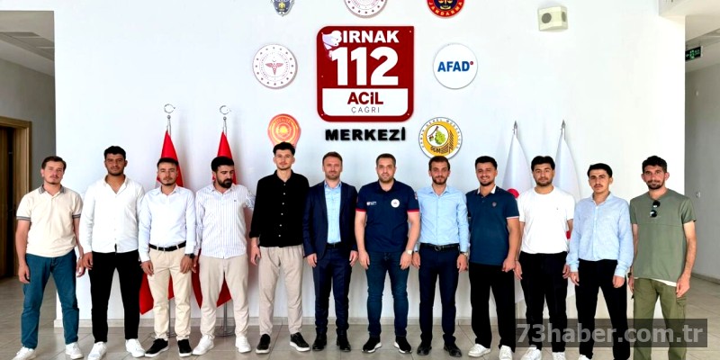 Şırnak Üniversitesi'nden 112'ye anlamlı ziyaret