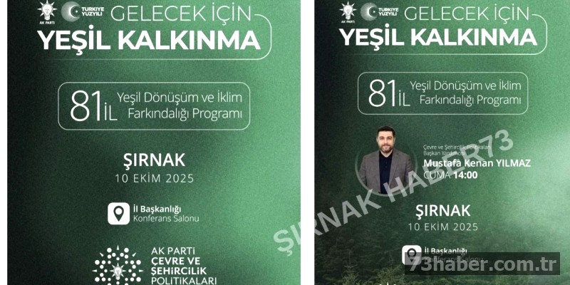 Şırnak'ta Gelecek İçin Yeşil Kalkınma Hamlesi
