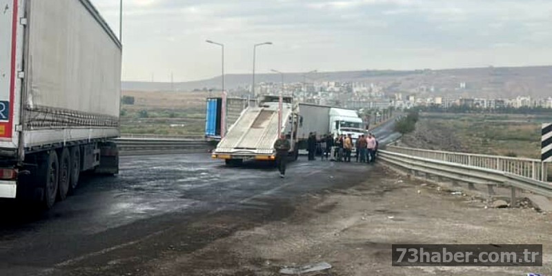Cizre Çevreyolunda Kaza: Trafik Durdu!