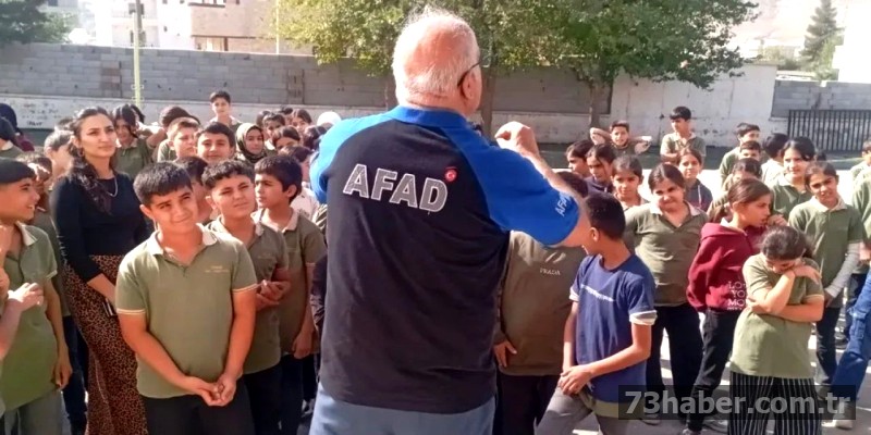Şırnak'ta AFAD'dan Öğrencilere Afet Bilinci Eğitimi