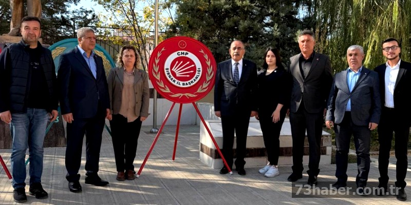 CHP Şırnak İl Başkanlığı, 10 Kasım Atatürk'ü Anma Programına İştirak Etti.