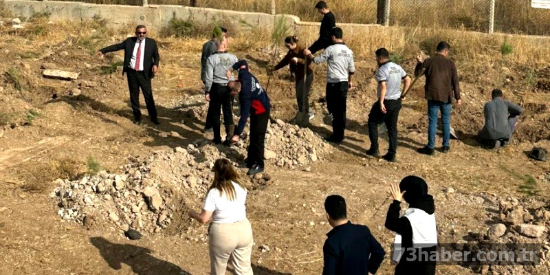 Şırnak Havalimanı'na doğa dokunuşu: Fidan dikimiyle havalimanı yeşillendi.