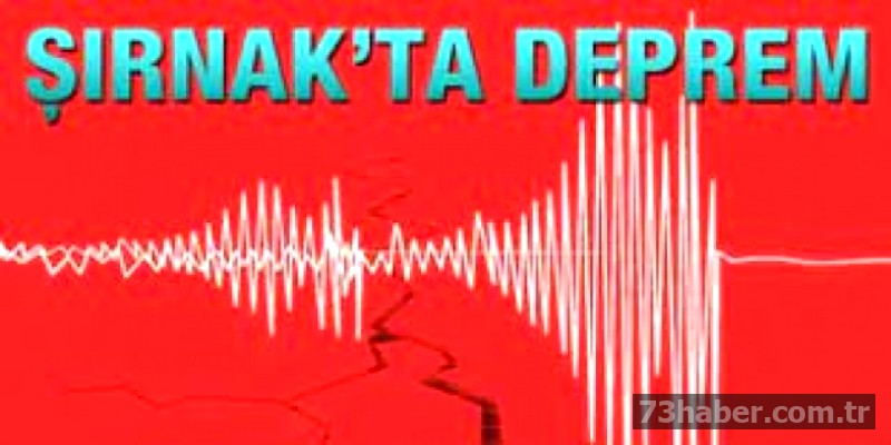Şırnak'ta Peş Peşe Depremler: Bölge Halkı Tedirgin!