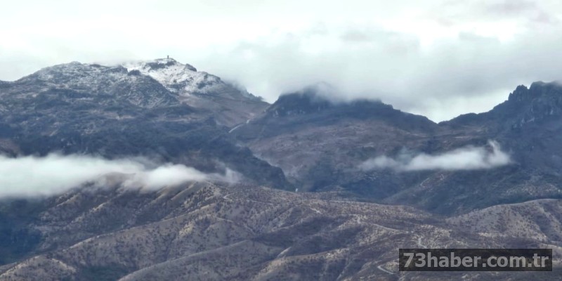 Cudi Beyaza Büründü: Şırnak'a İlk Kar Sürprizi