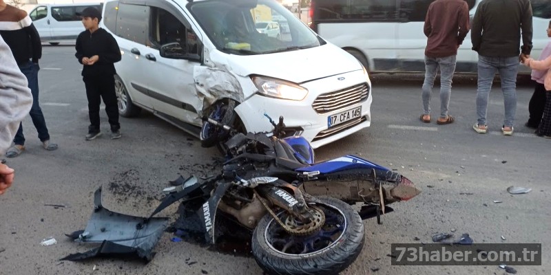 Silopi'de Motosiklet Kazası: İki Yaralı
