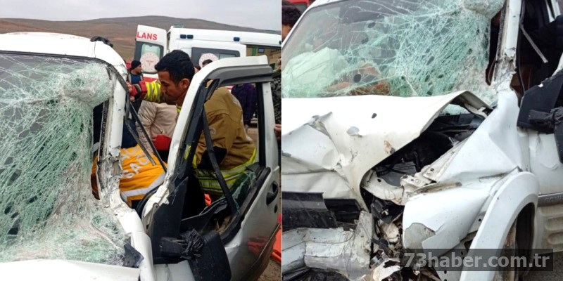 Şırnak'ta tıra çarpan sürücü yaralandı