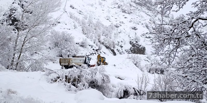 Beytüşşebap'ta karla mücadele sürüyor