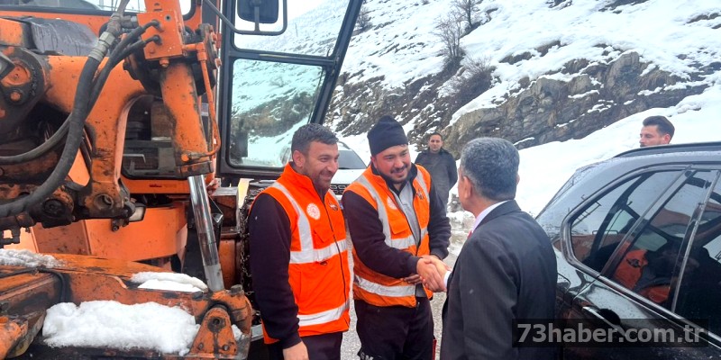 Şırnak'ta karla mücadele