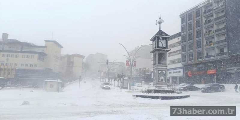 Şırnak'a Kar Yağışı Uyarısı