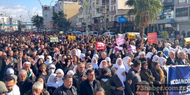 Silopi'de Suriye protestosu