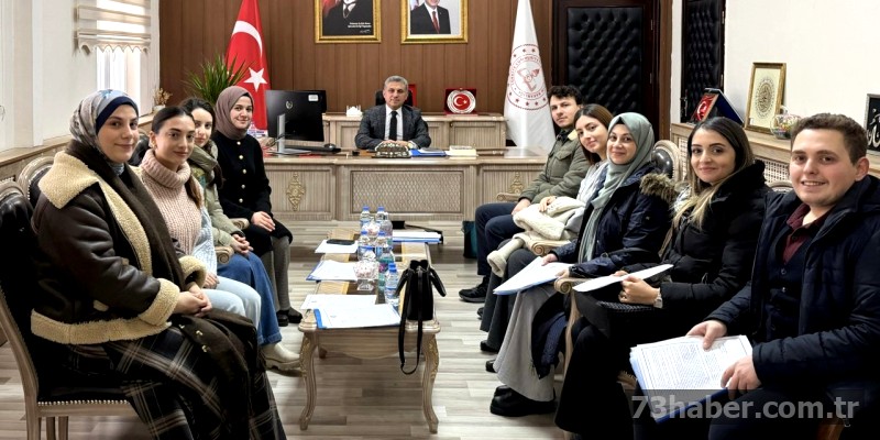 Şırnak'a yeni öğretmenler müdürle buluştu