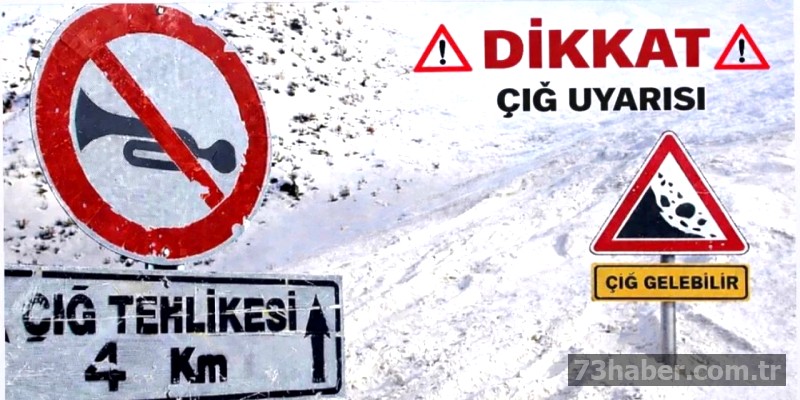 Şırnak için çığ uyarısı