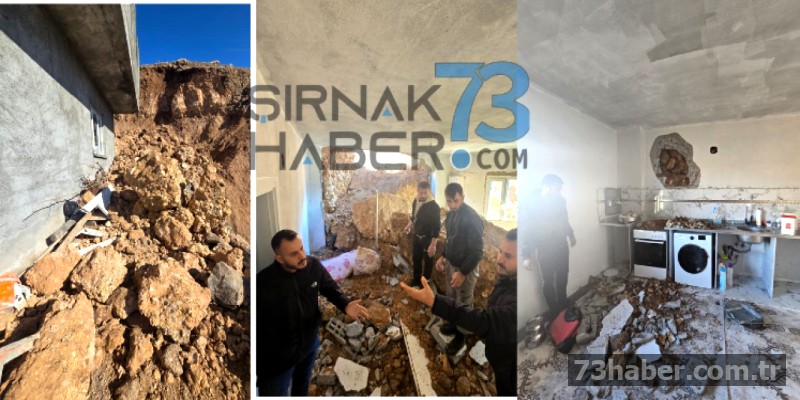 Şırnak'ta toprak kayması