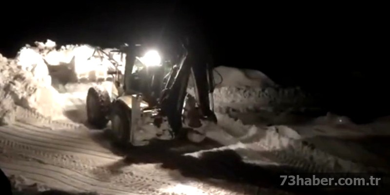 Şırnak'ta karla mücadele