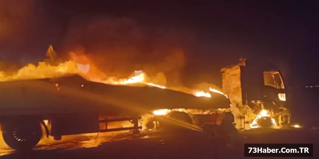 Tır Alev Topuna Dönüştü!