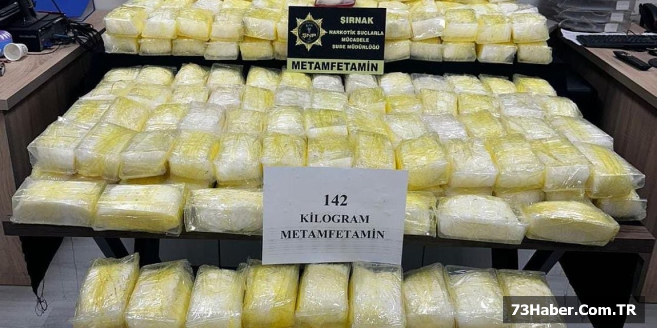 Şırnak'ta 142 Kilo Metamfetamin Ele Geçirildi