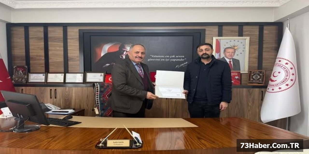 Şırnak'tan Mardin'e Atanan Şube Müdürü Ödüllendirildi