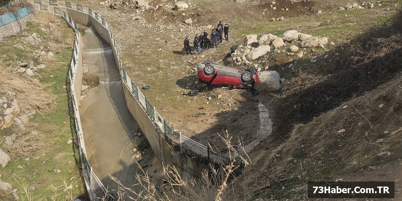 Şırnak'ta Şarampole Yuvarlanma: 1 Yaralı