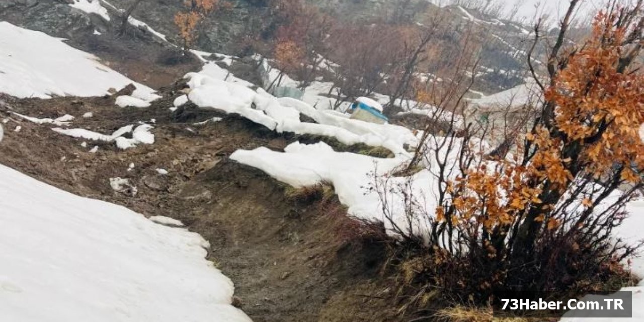 Şırnak'ta Toprak Kayması Tehlikesi!