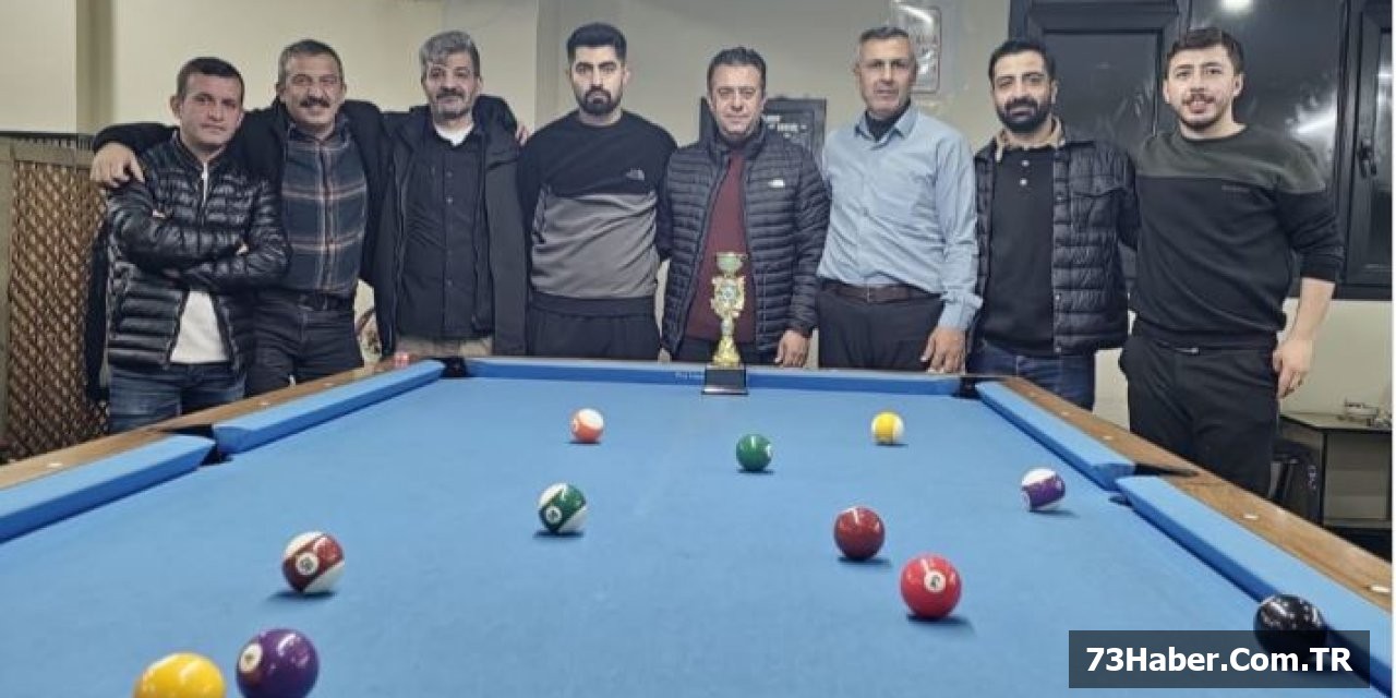 Şırnak'ta Bilardo Şampiyonları