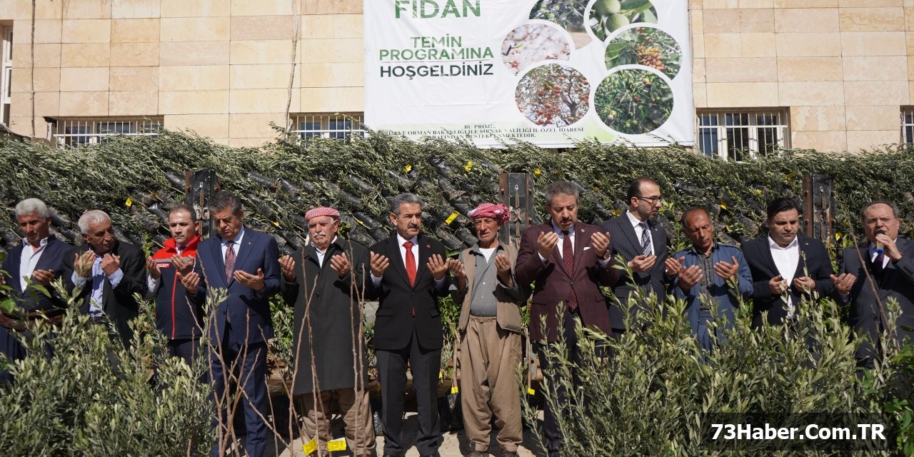 Şırnak'ta 110 Çiftçiye Fidan Yağmuru