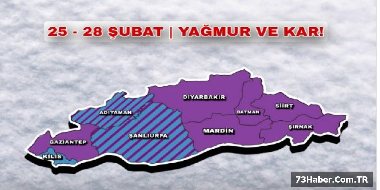 Şırnak'a Kar Fırtınası Uyarısı!
