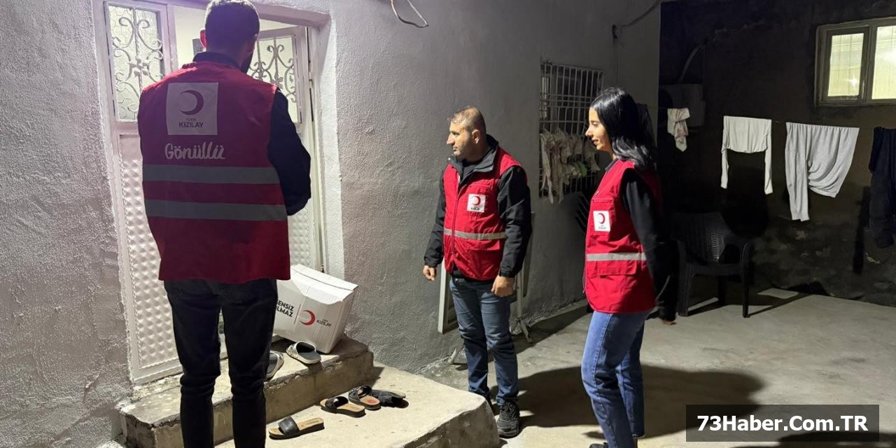 "Şırnak Kızılay'dan Silopi'ye 100 Aileye Yardım"