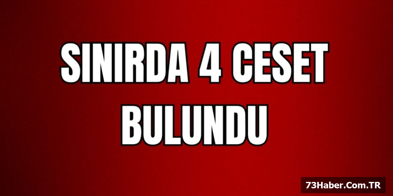 Şırnak Sınırında 4 Ceset