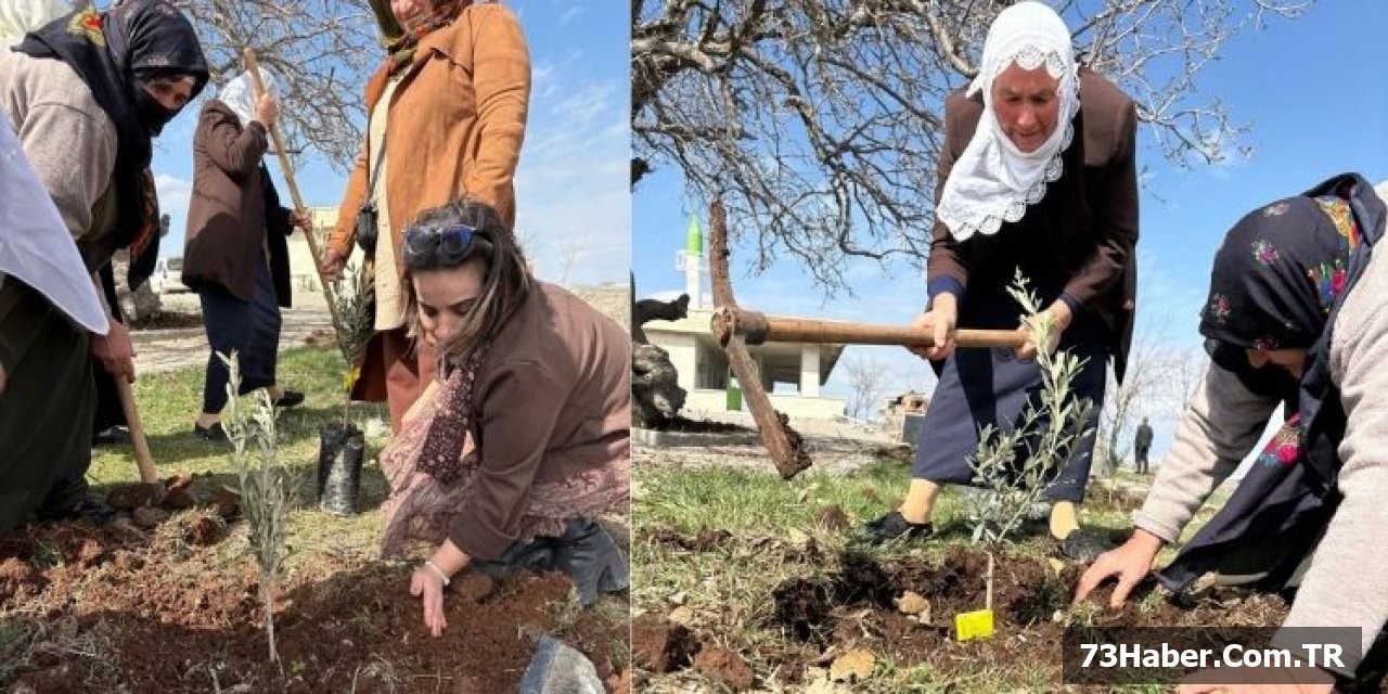 Şırnak'ta Kadın Bahçesi Açildi