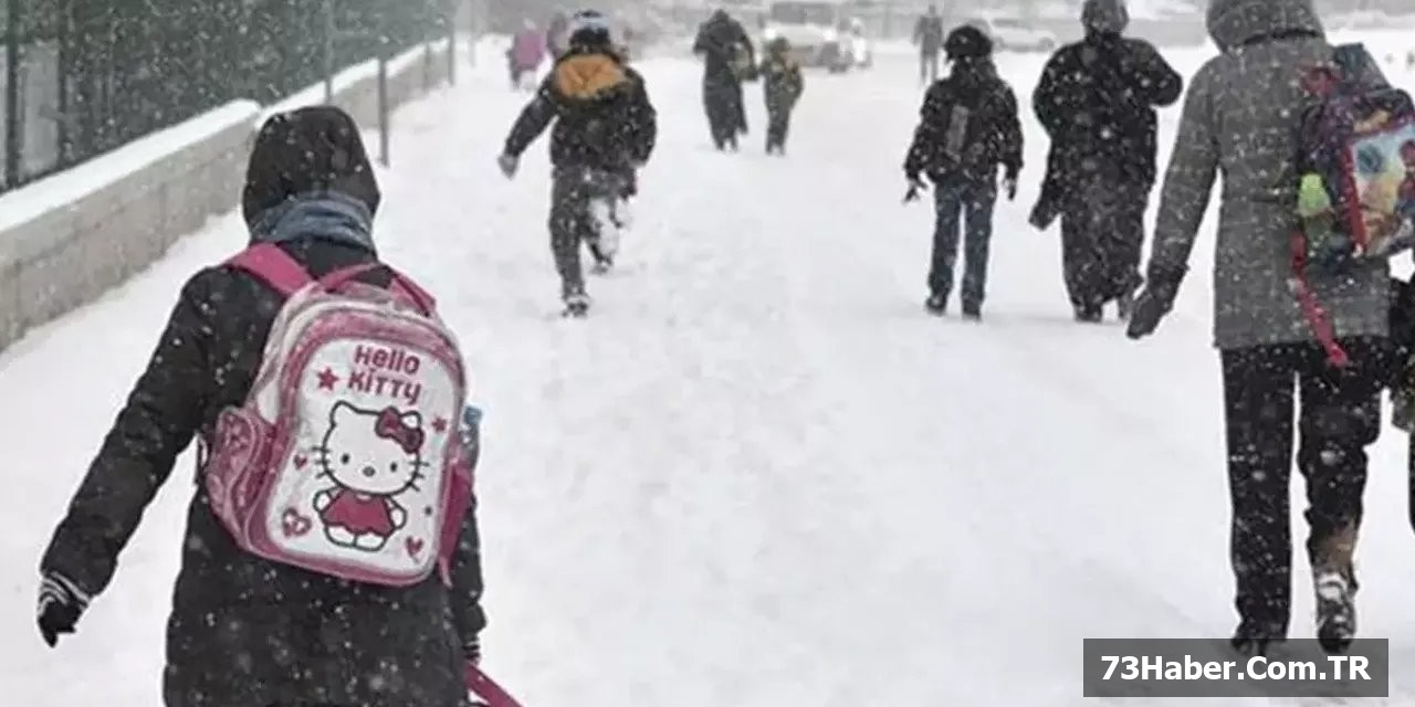 Şırnak Komşusunda Kar Fırtınası: Tatil!