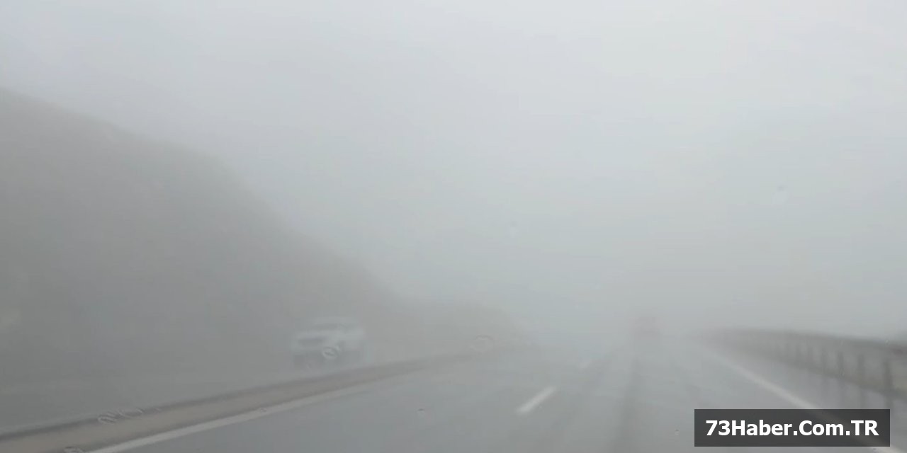 Şırnak'ta Sis Çöküşü: Görüş 3 Metreye İndi
