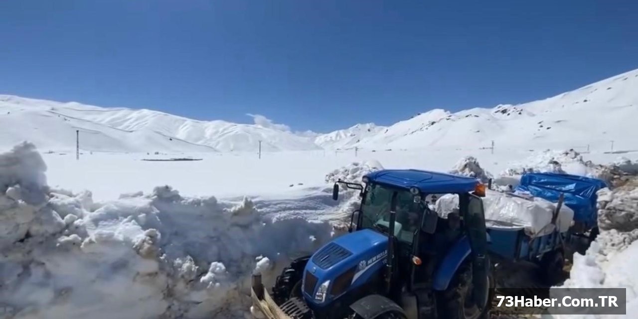 Göçerler Karın Ortasında Mahsur Kaldı