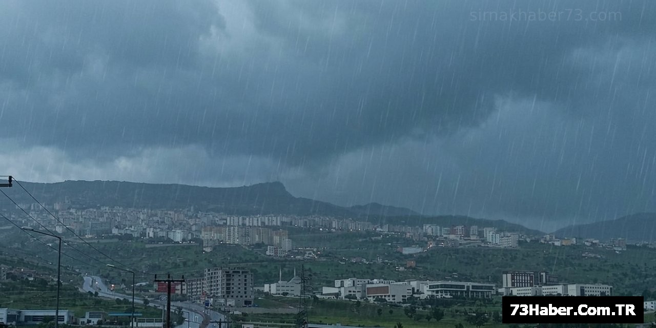 Şırnak'ta Yağmur Uyarısı