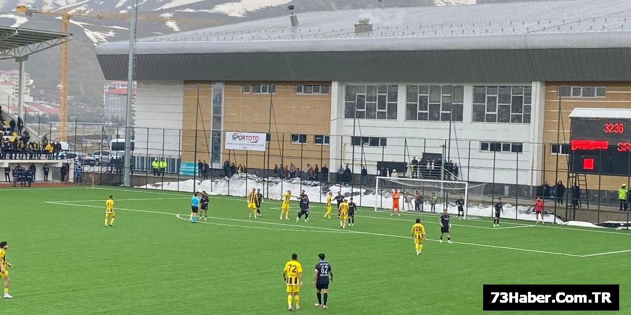 Şırnak Petrolspor deplasmanda mağlup