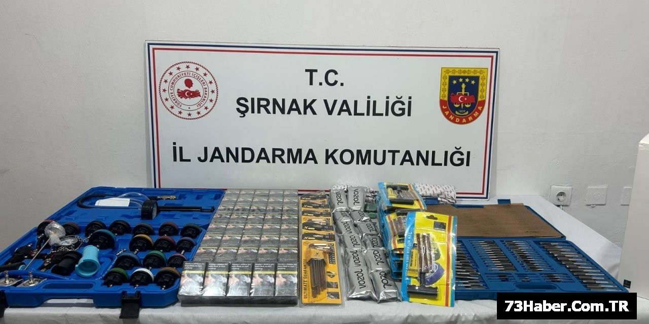 Şırnak'ta 12,9 Milyon TL'lik Kaçak Malzeme Ele Geçirildi