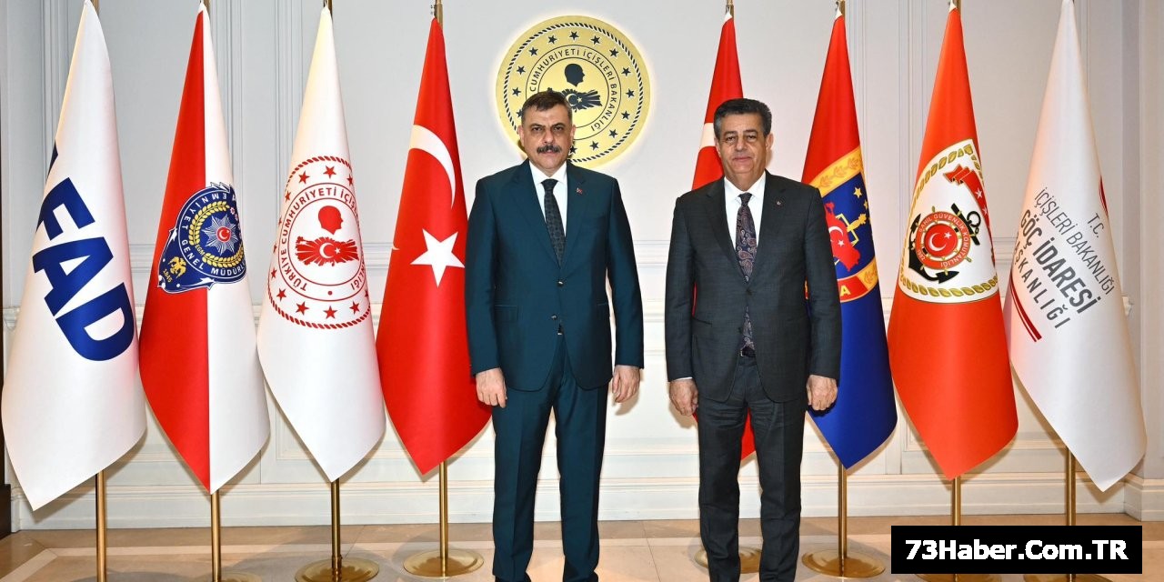 Şırnak Belediye Başkanı Yarka, İçişleri Bakanı Çiftçi'yi Ziyaret Etti