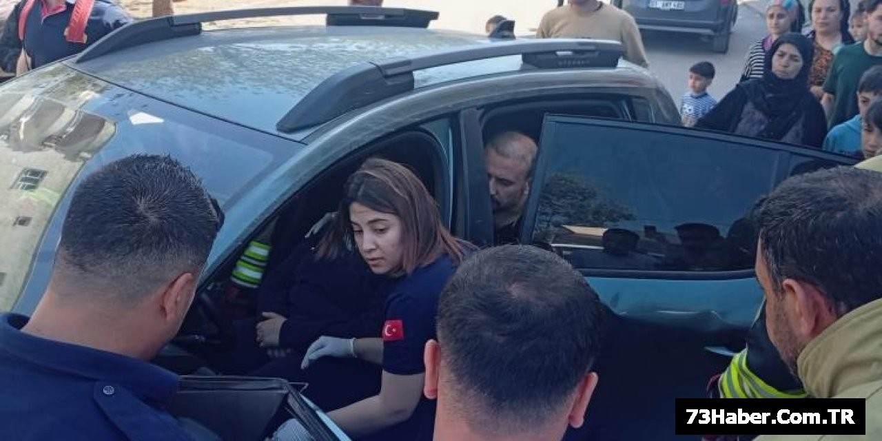 Cizre'de Çarpışma: Kadın Sürücü Yaralandı