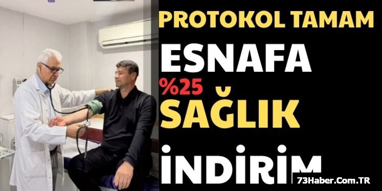 Şırnak'ta Esnafa Sağlık İndirimi