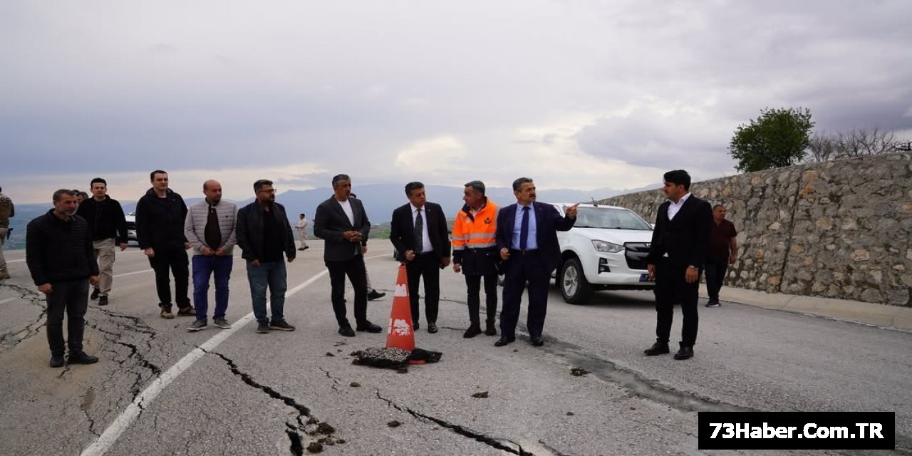 Şırnak'ta Yağmur Sonrası Yolları Kontrol Edildi
